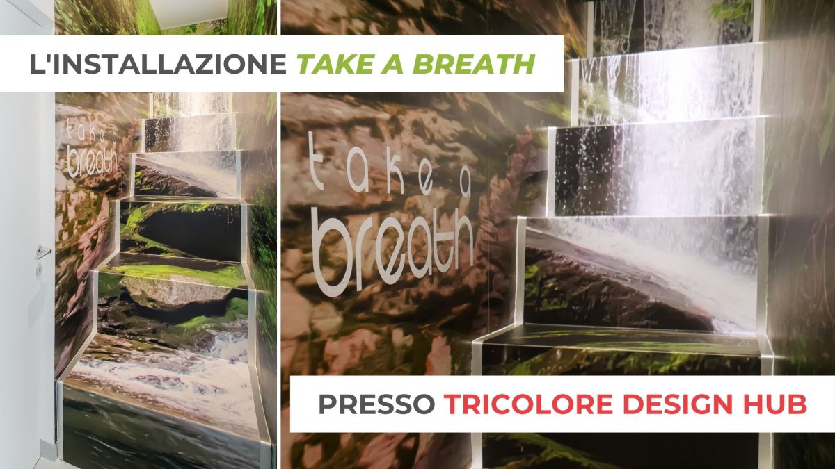 Installazione Take a Breath by Pico Design presso Tricolore Design Hub
