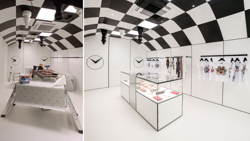 Allestimento interno negozio Graziella Braccialini a Firenze by Pico Design